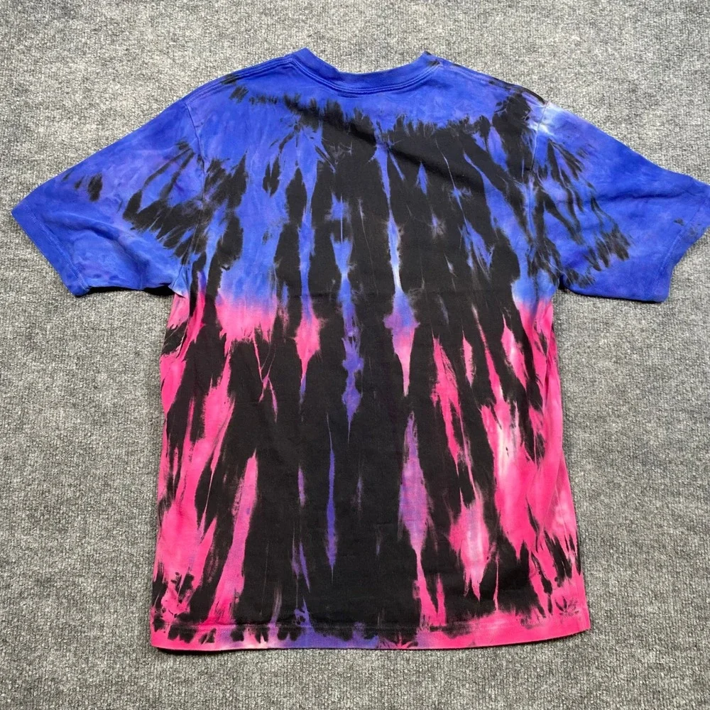 Jordan Mens‎ Blue Pink Tie Dye Air Jordan Graphic T-Shirt DH8982-010 Size S